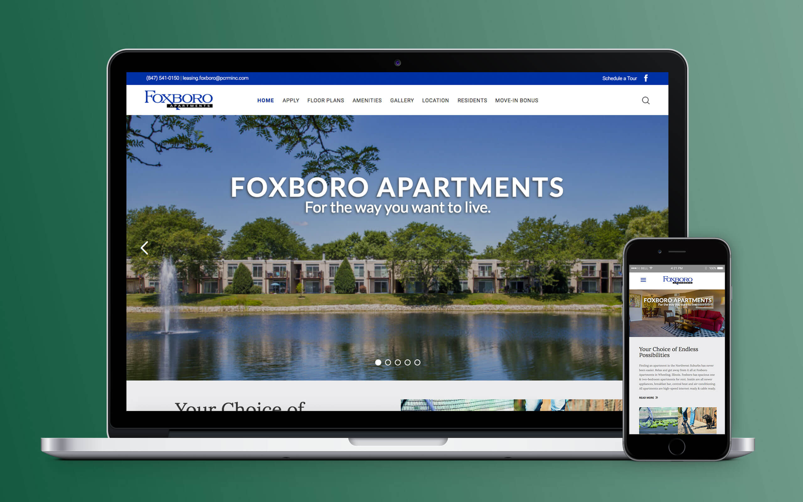 Partnership Concepts Realty Management Foxboro Apartments Website Home