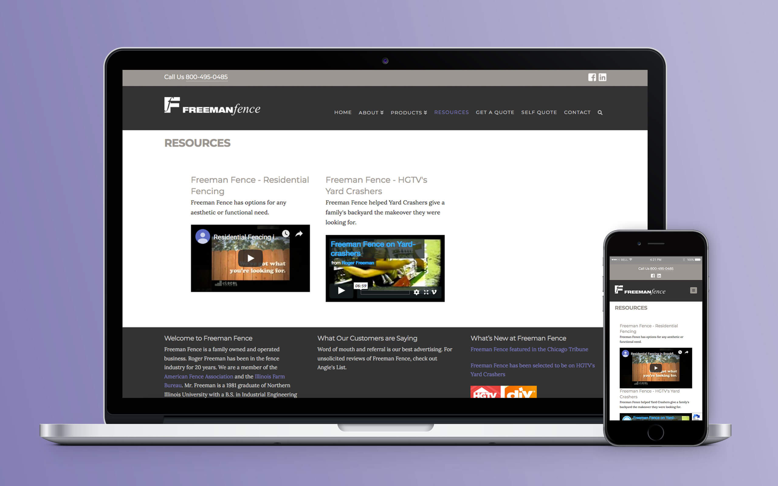 Freeman Fence Website Resources