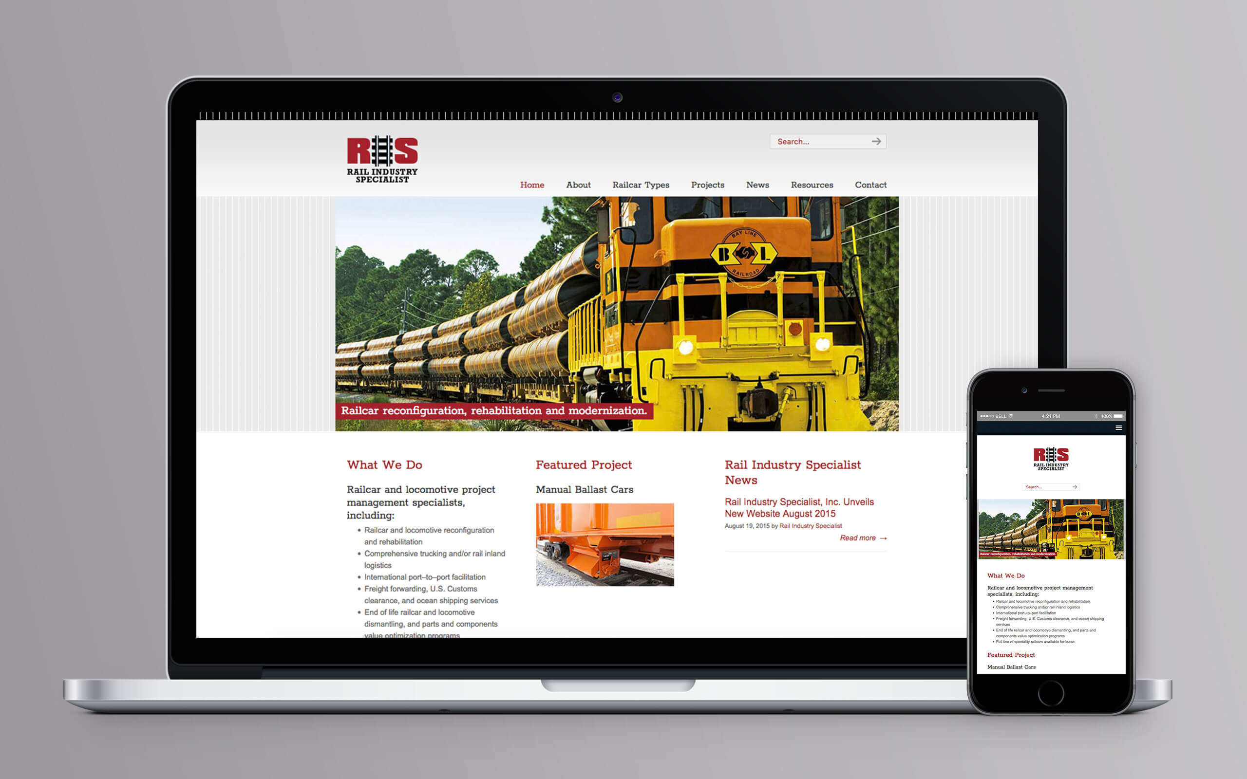 Rail Industry Specialist Website Home