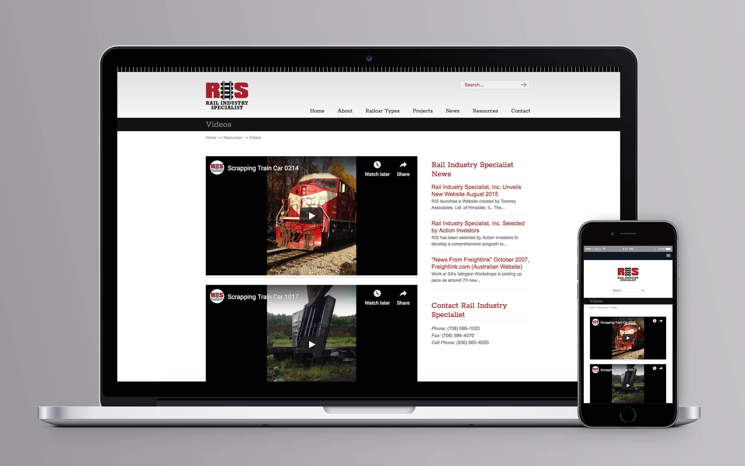 Rail Industry Specialist Website Videos