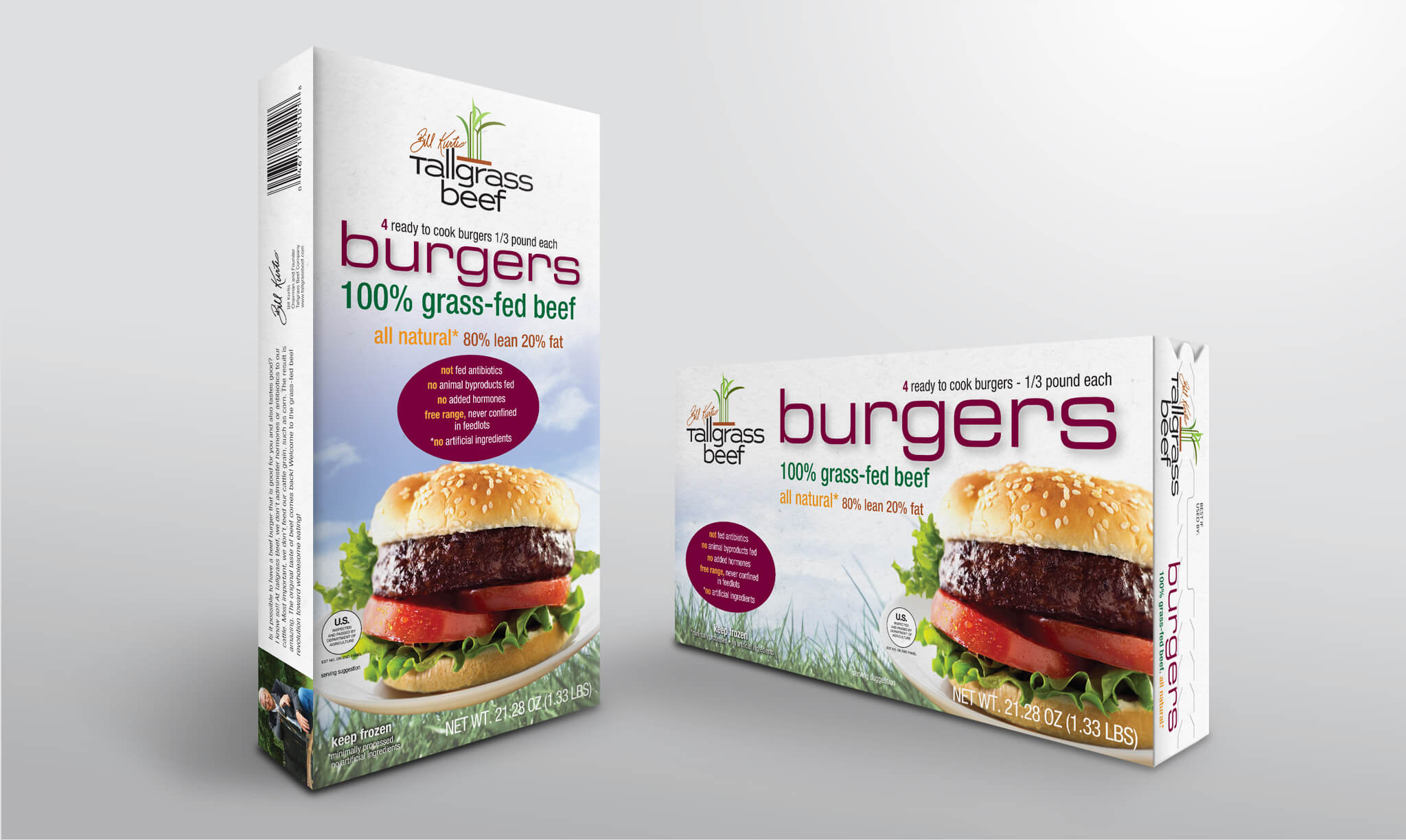 Tallgrass Beef Burger Boxes Packaging