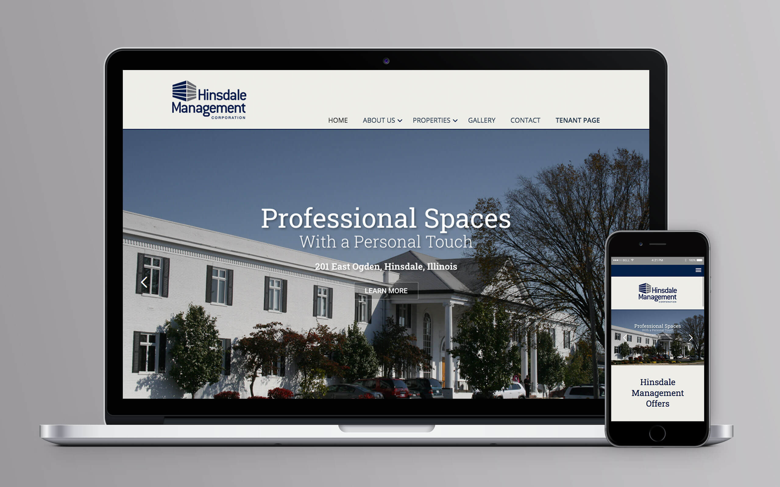 Hinsdale Management Corporation Website Home