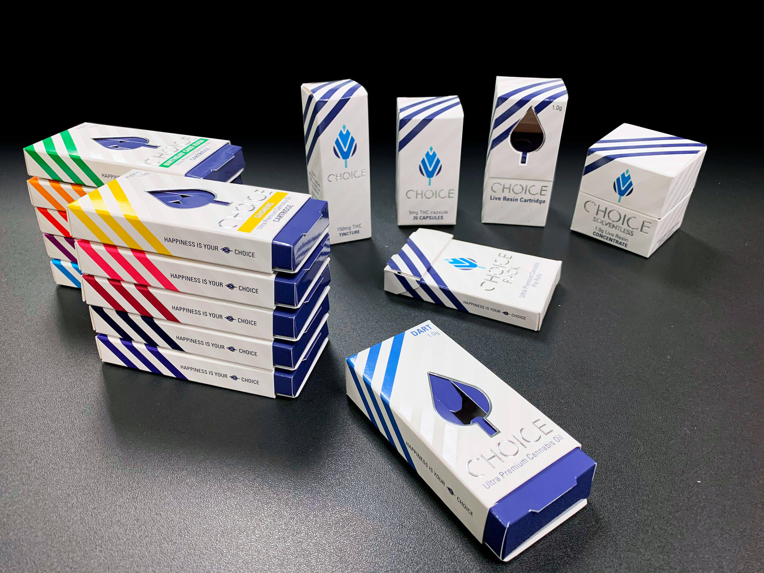 Choice Labs Cannabis Oil Cartridges Packaging