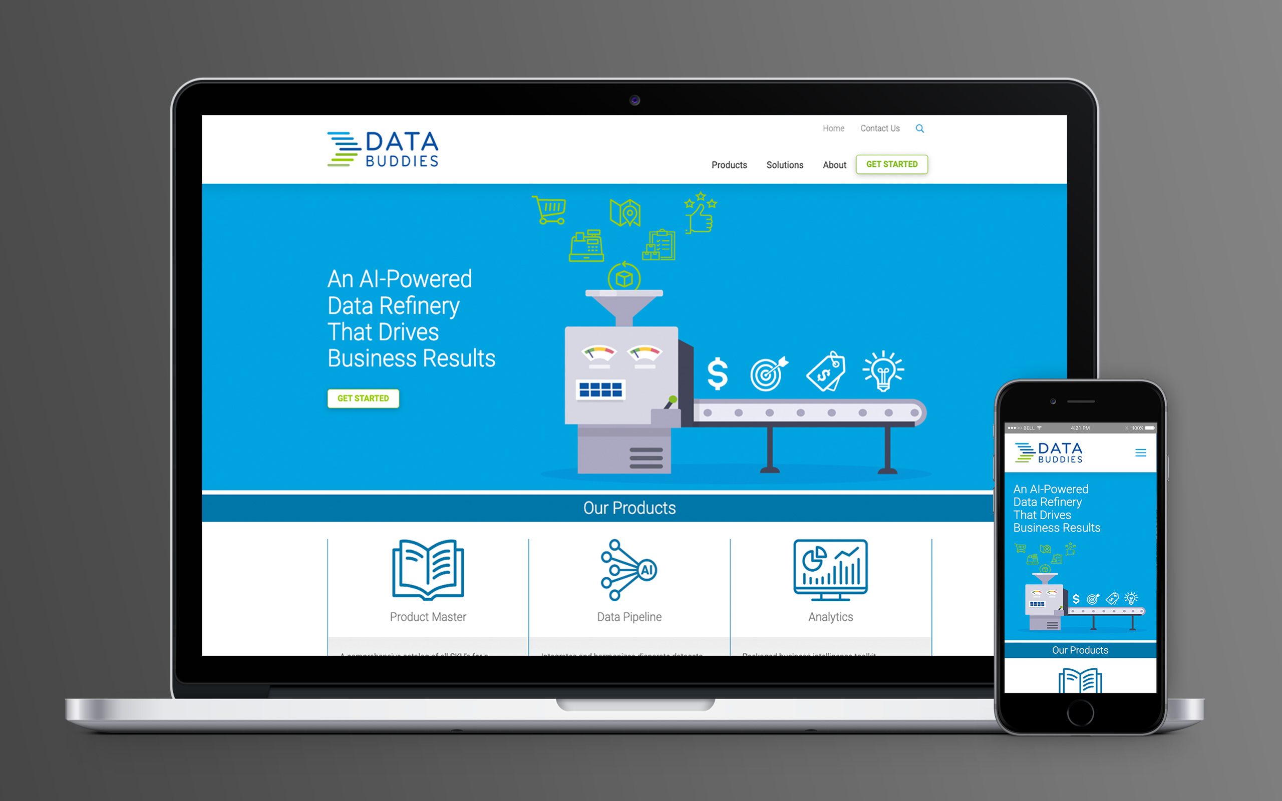 Data Buddies Website Home Page